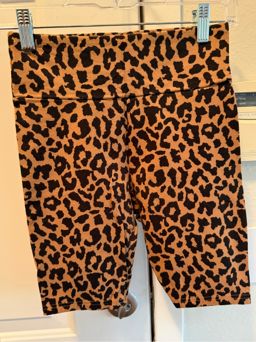 wild fable Leopard Print High-Rise Bike Shorts - Brown & Black